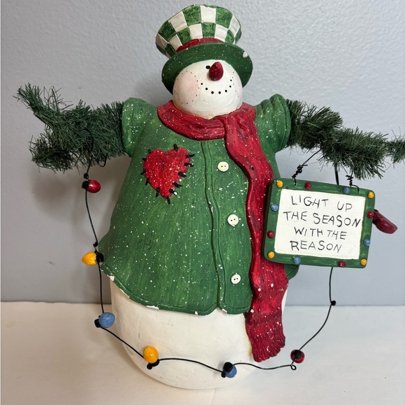 SARA GORE EVANS SNOWMAN - Picture 1 of 7